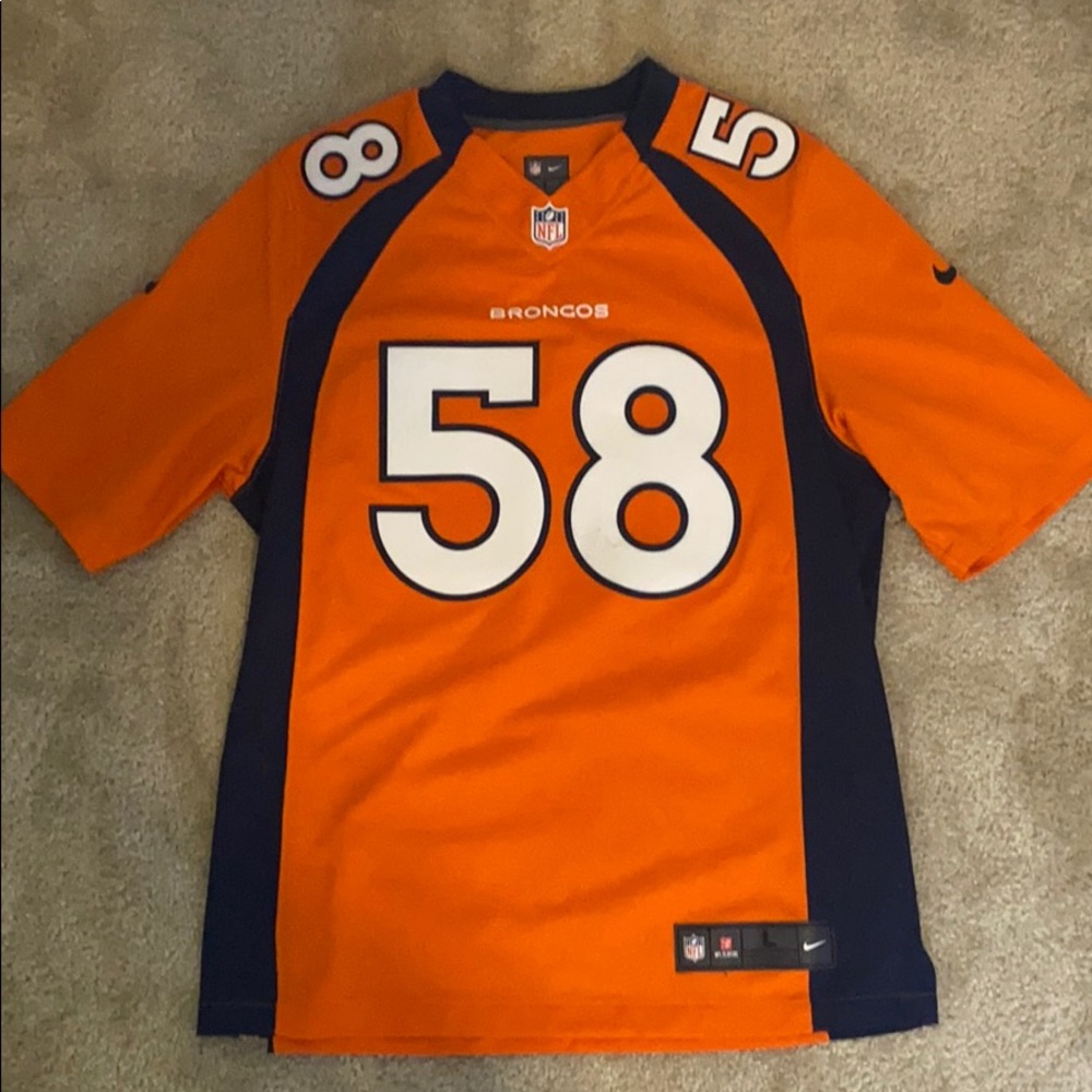 Orange Broncos Von Miller Jersey